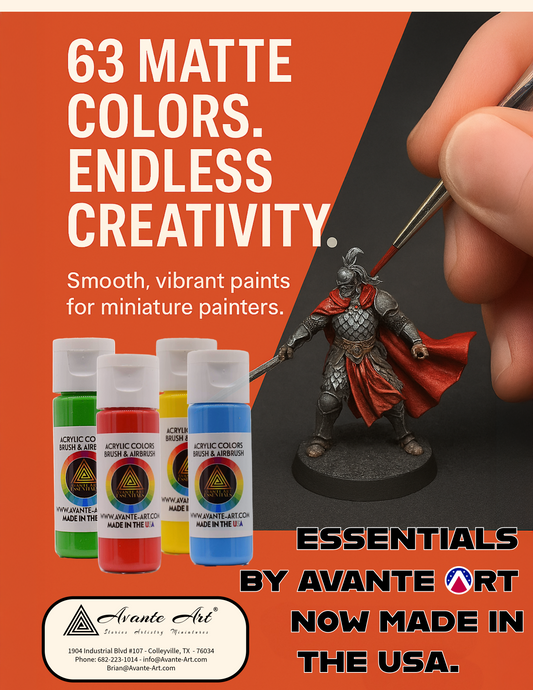Essentials - 63 Colors smooth acrylics for painters. Made in the USA