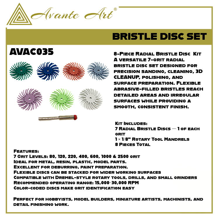 BRISTLE DISC ABRASIVE SET