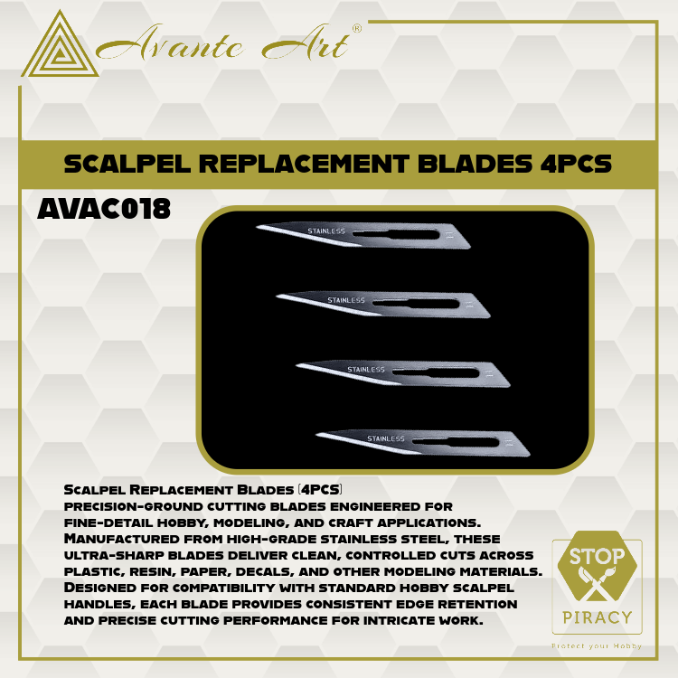 SCALPEL REPLACEMENT BLADES 4PCS