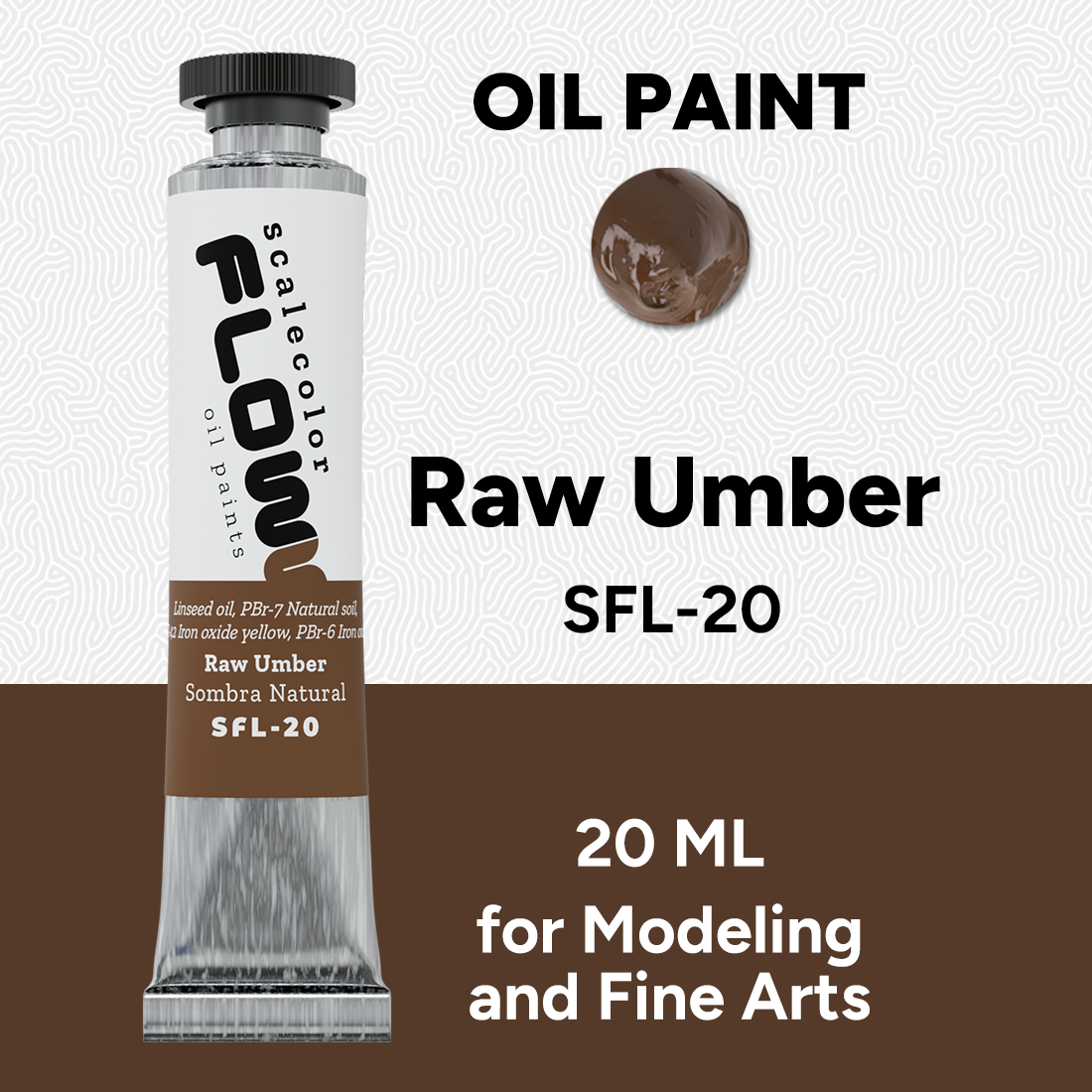 RAW UMBER 20ML TUBE