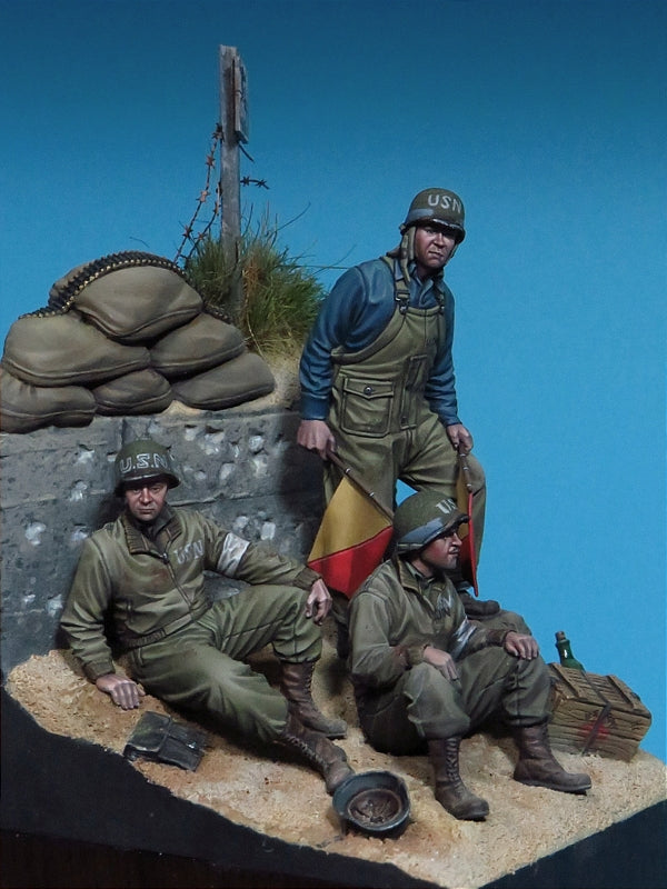 U.S. Navy Corpsmen & Signalman Utah Beach (Normandy 1944)