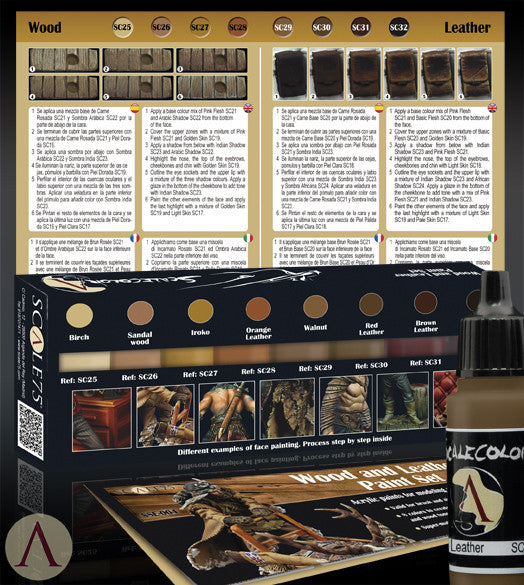 WOOD AND LEATHER PAINT SET