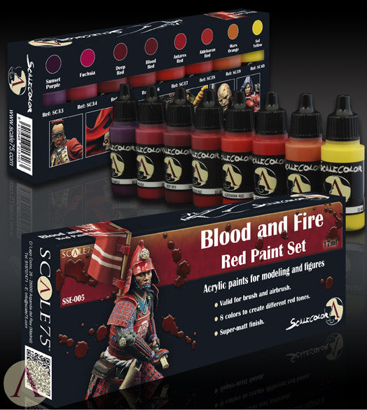 BLOOD AND FIRE RED PAINT SET