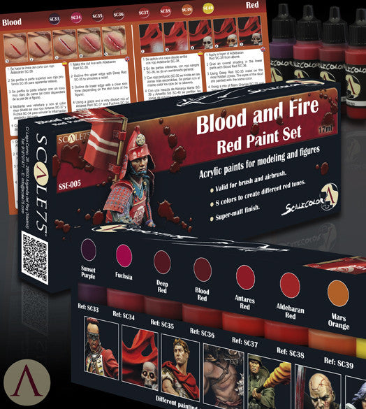 BLOOD AND FIRE RED PAINT SET