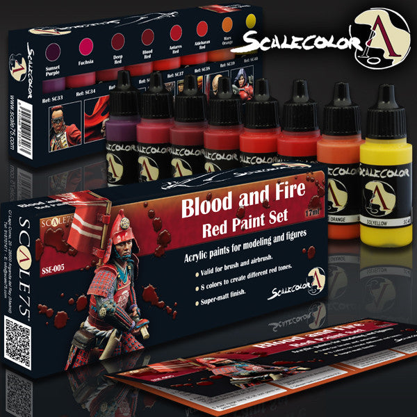 BLOOD AND FIRE RED PAINT SET