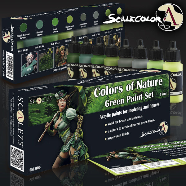 COLORS OF NATURE GREEN PAINT SET