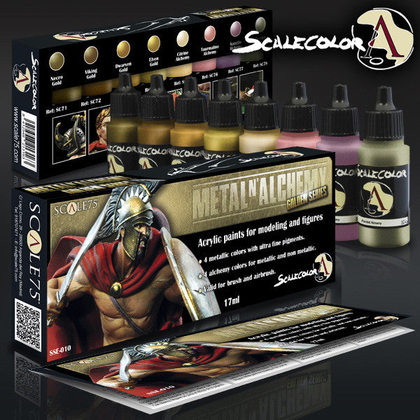 METAL 'N' ALCHEMY GOLDEN PAINT SET