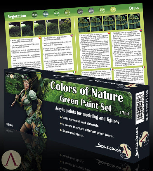 COLORS OF NATURE GREEN PAINT SET