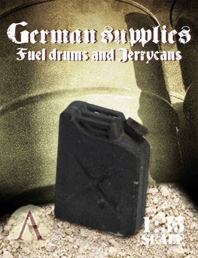 GERMAN SUPPLIES - FUEL DRUMS AND JERRY CANS