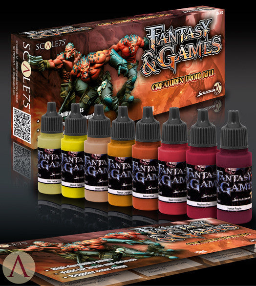 CREATURES FROM HELL PAINT SET