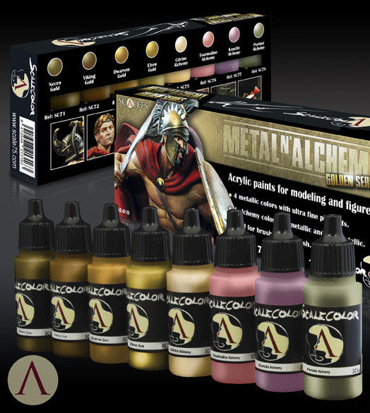 METAL 'N' ALCHEMY GOLDEN PAINT SET