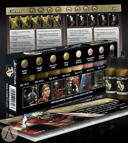 METAL 'N' ALCHEMY GOLDEN PAINT SET