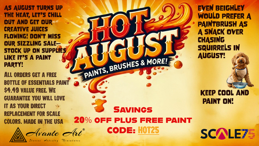 Save 20% when you order now, plus receive a free bottle of paint with every order.