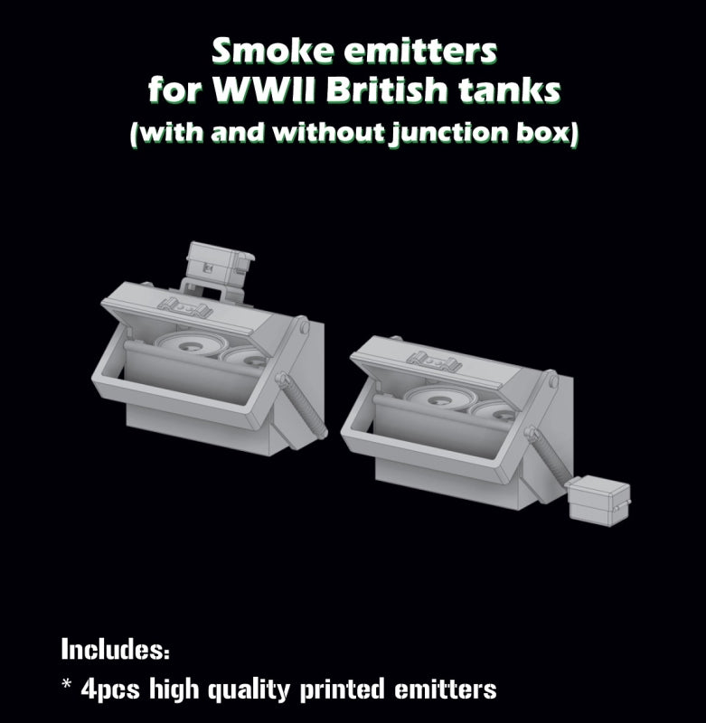 Smoke emitters for WW II British tanks