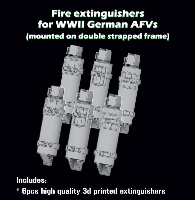 Fire extinguishers for WW II German AFV #2