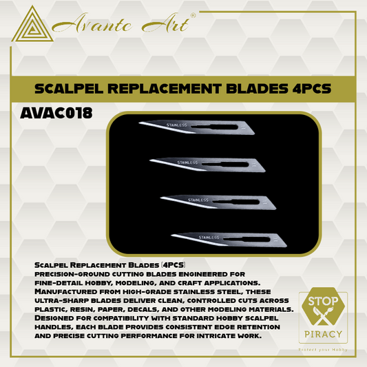 SCALPEL REPLACEMENT BLADES 4PCS