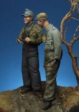 German panzer officer & NCO