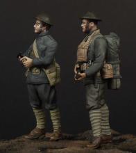 USMC officer & soldier (WW I)