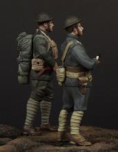 USMC officer & soldier (WW I)