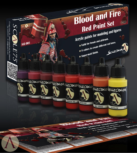 BLOOD AND FIRE RED PAINT SET