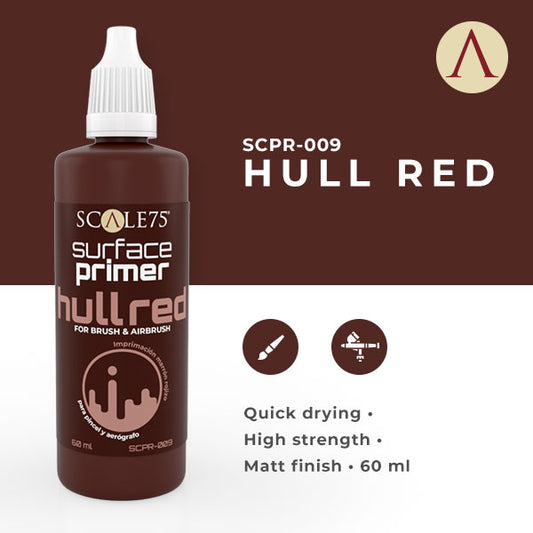 SURFACE PRIMER 60ML - HULL RED