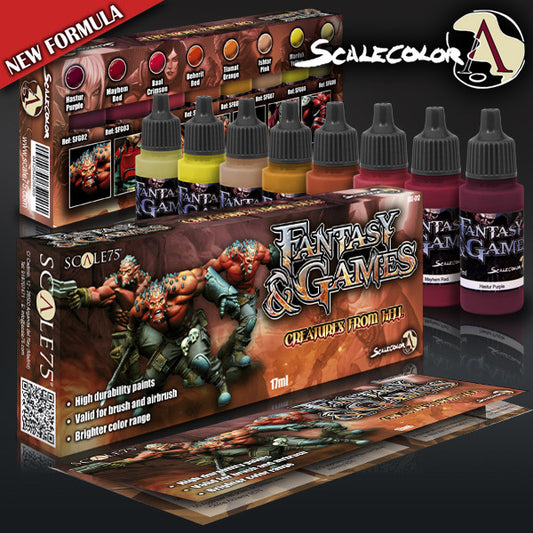 CREATURES FROM HELL PAINT SET